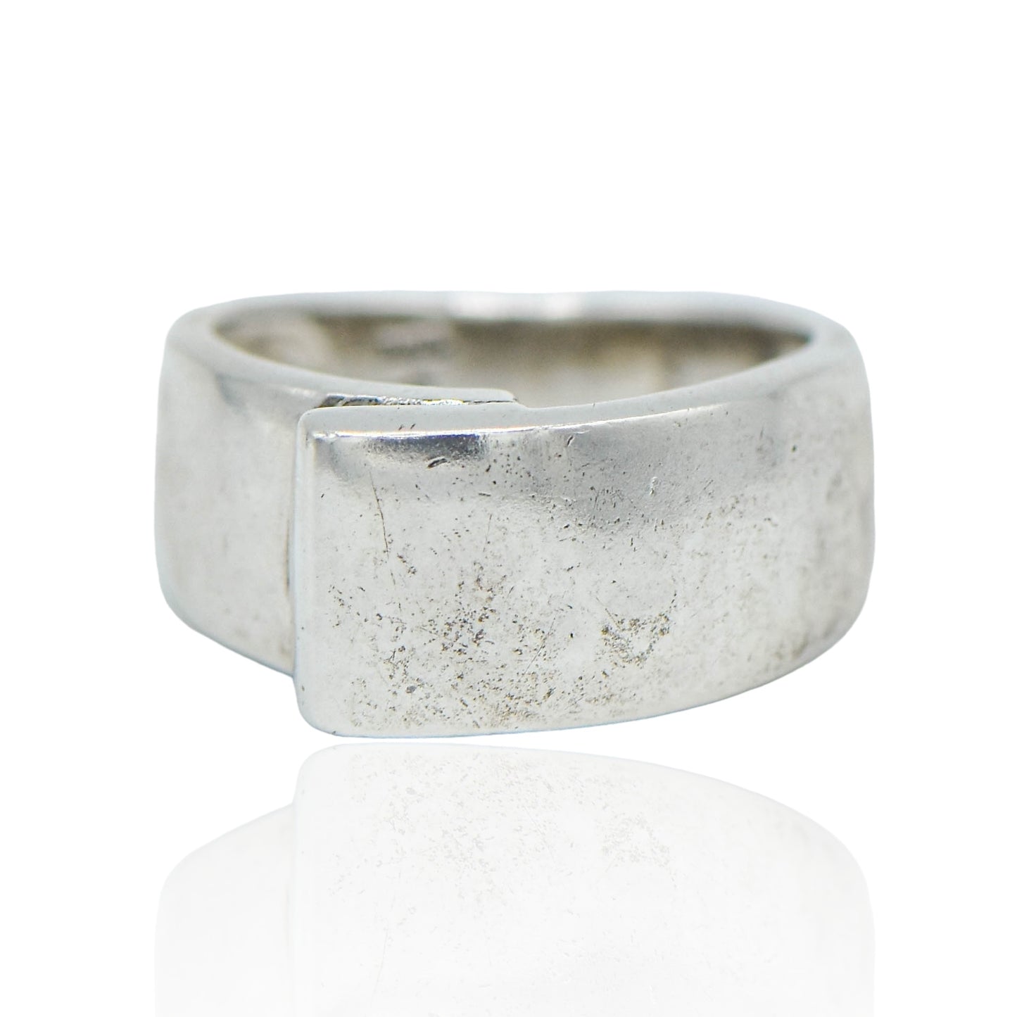 Overlap Sterling Silver Ring