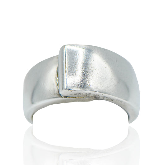 Overlap Sterling Silver Ring