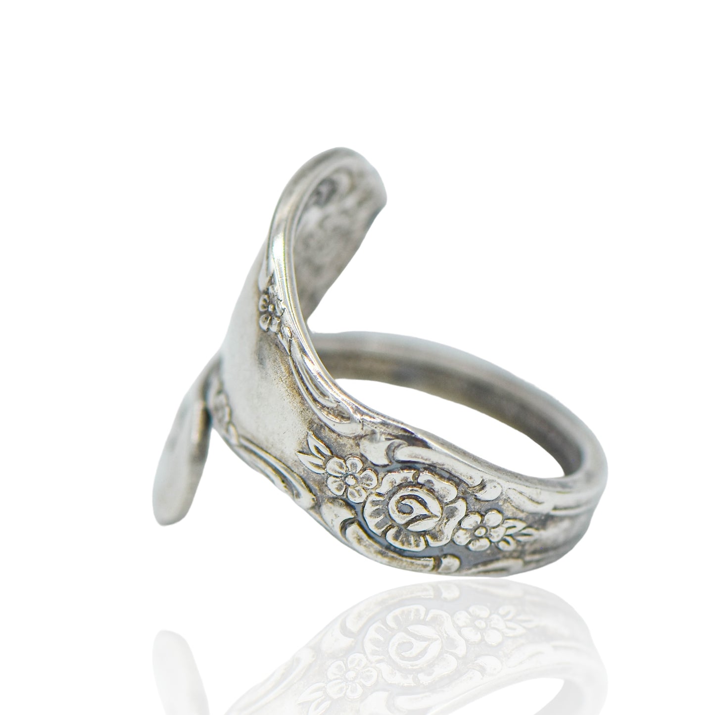 Sterling Silver Wrap Spoon Band Ring