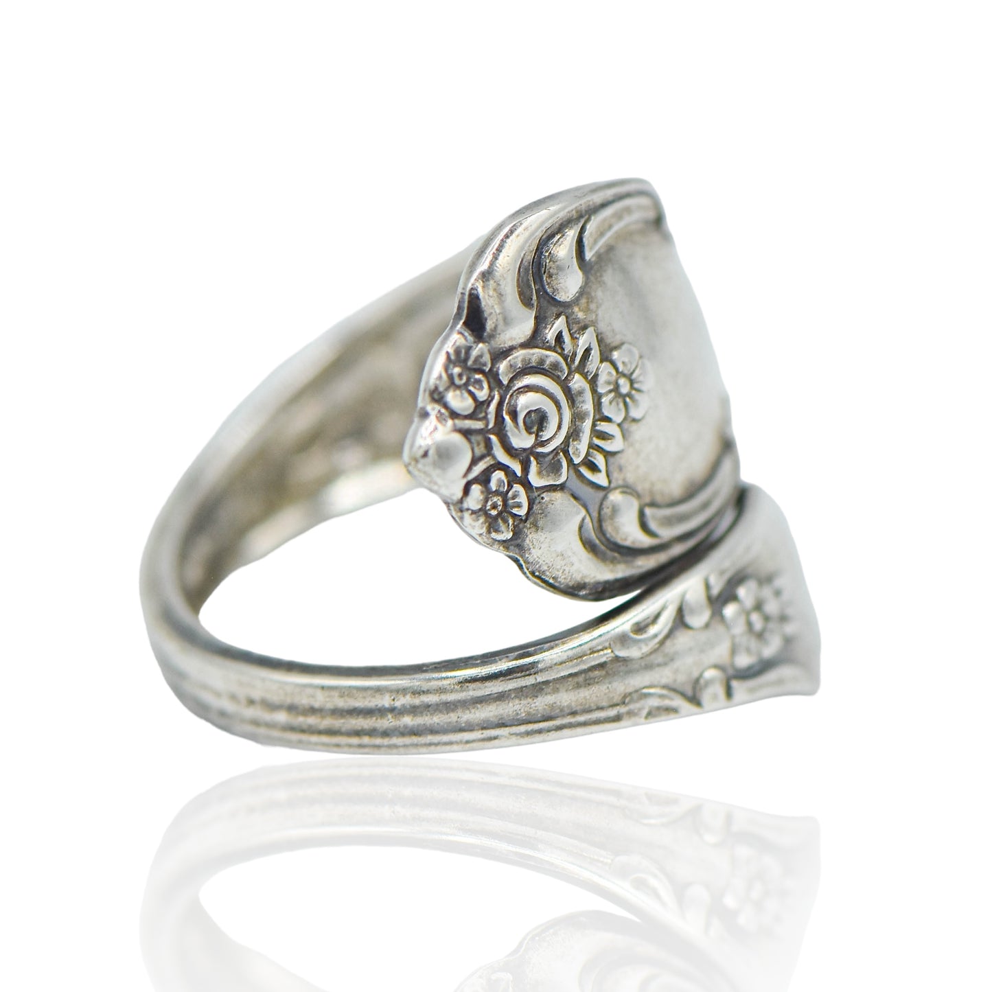 Sterling Silver Wrap Spoon Band Ring