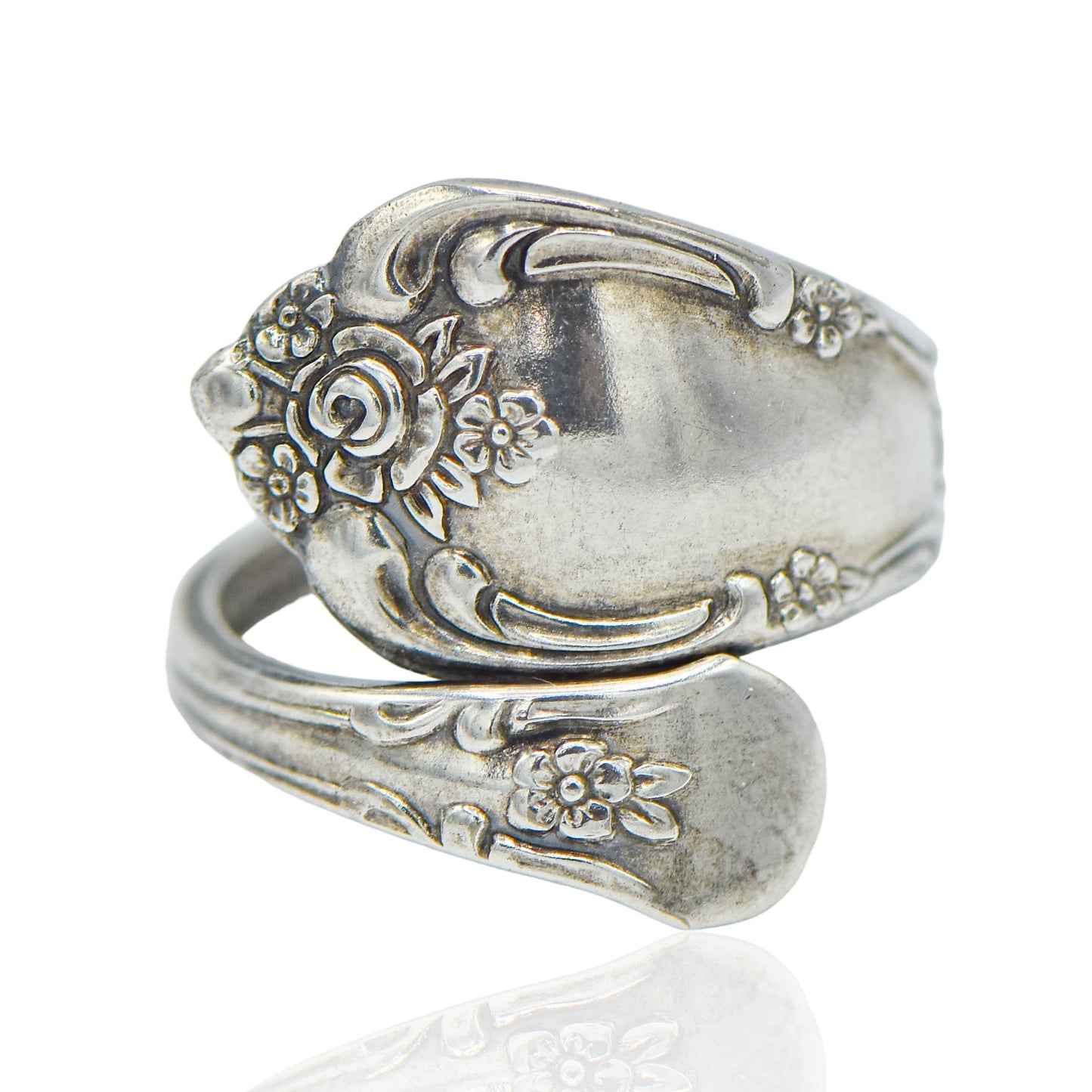 Sterling Silver Wrap Spoon Band Ring