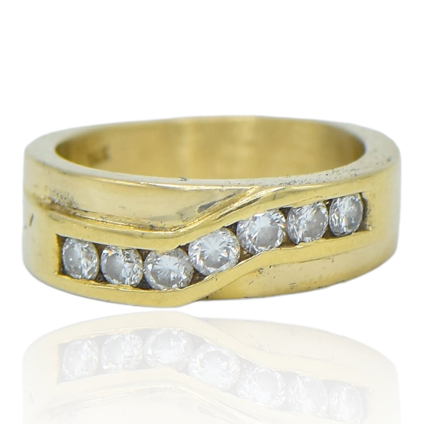 7 stone Diamond Band .70cttw 14K Yellow Gold