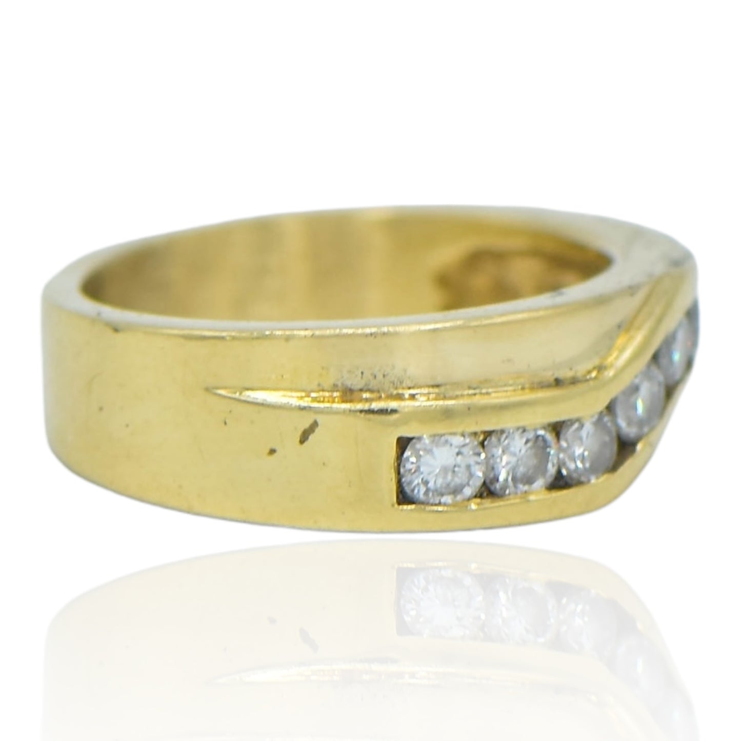 7 stone Diamond Band .70cttw 14K Yellow Gold