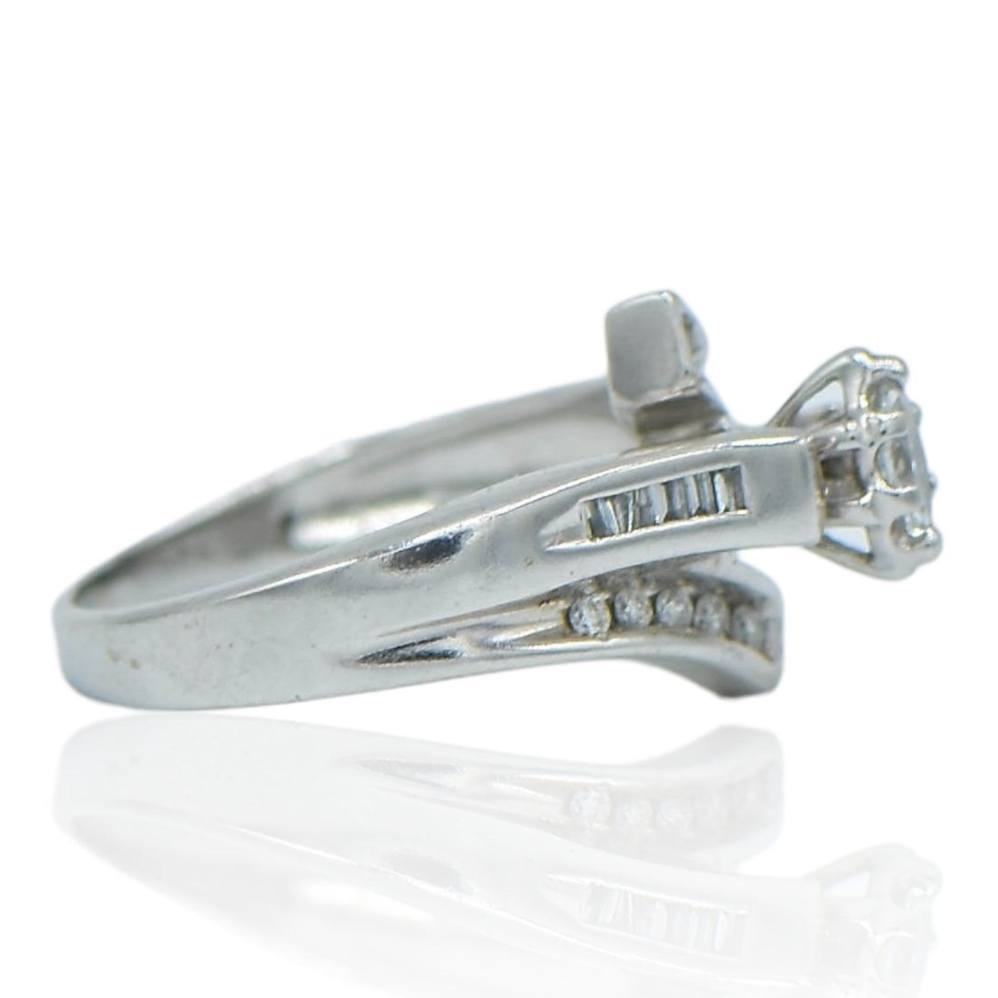 Marquise Cut Promise Ring .16 CTTW 14K White Gold