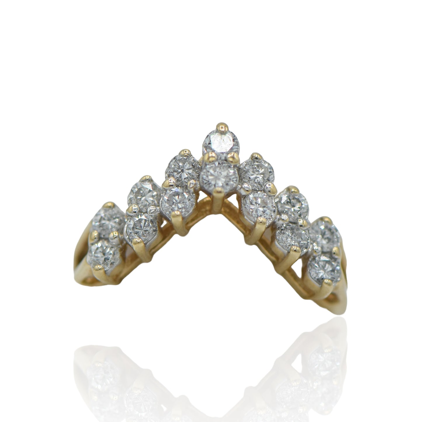 Enhancer Diamond Ring 0.7cttw 14K Yellow Gold