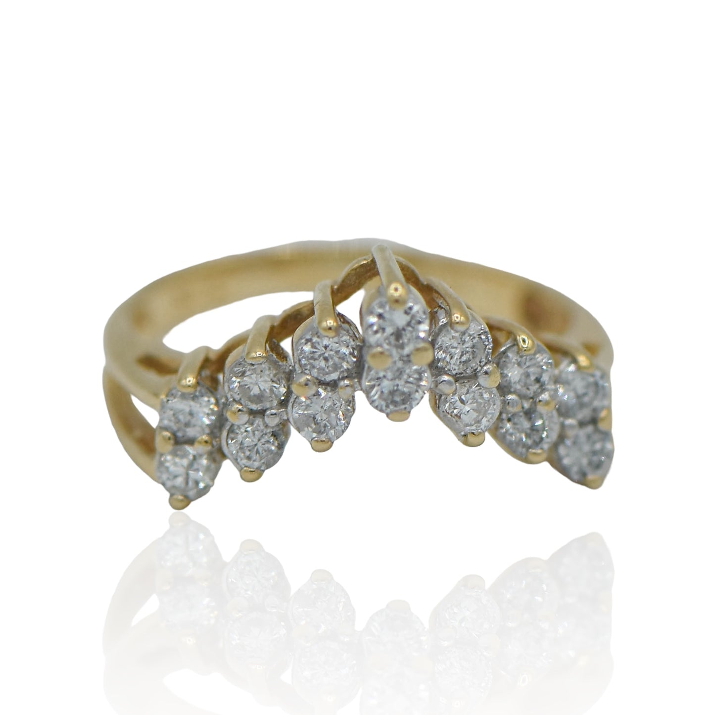 Enhancer Diamond Ring 0.7cttw 14K Yellow Gold