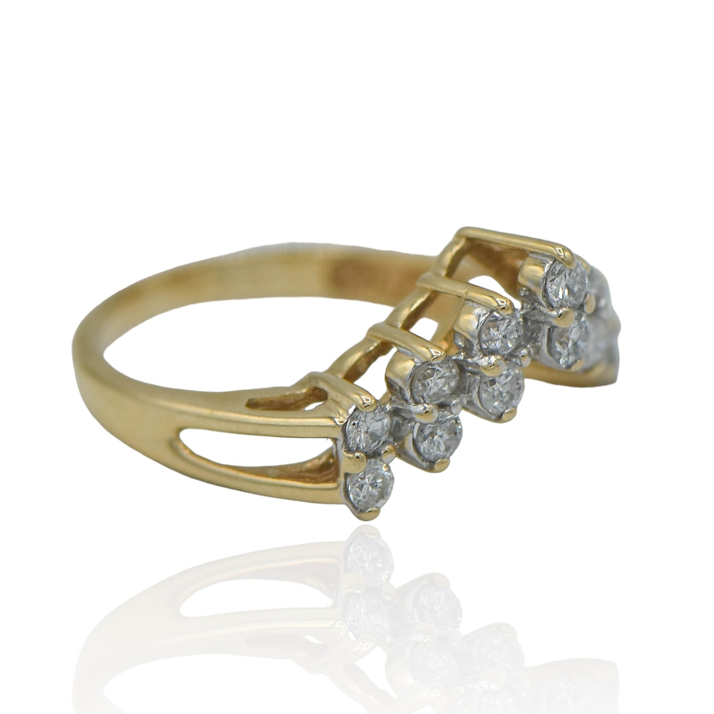 Enhancer Diamond Ring 0.7cttw 14K Yellow Gold