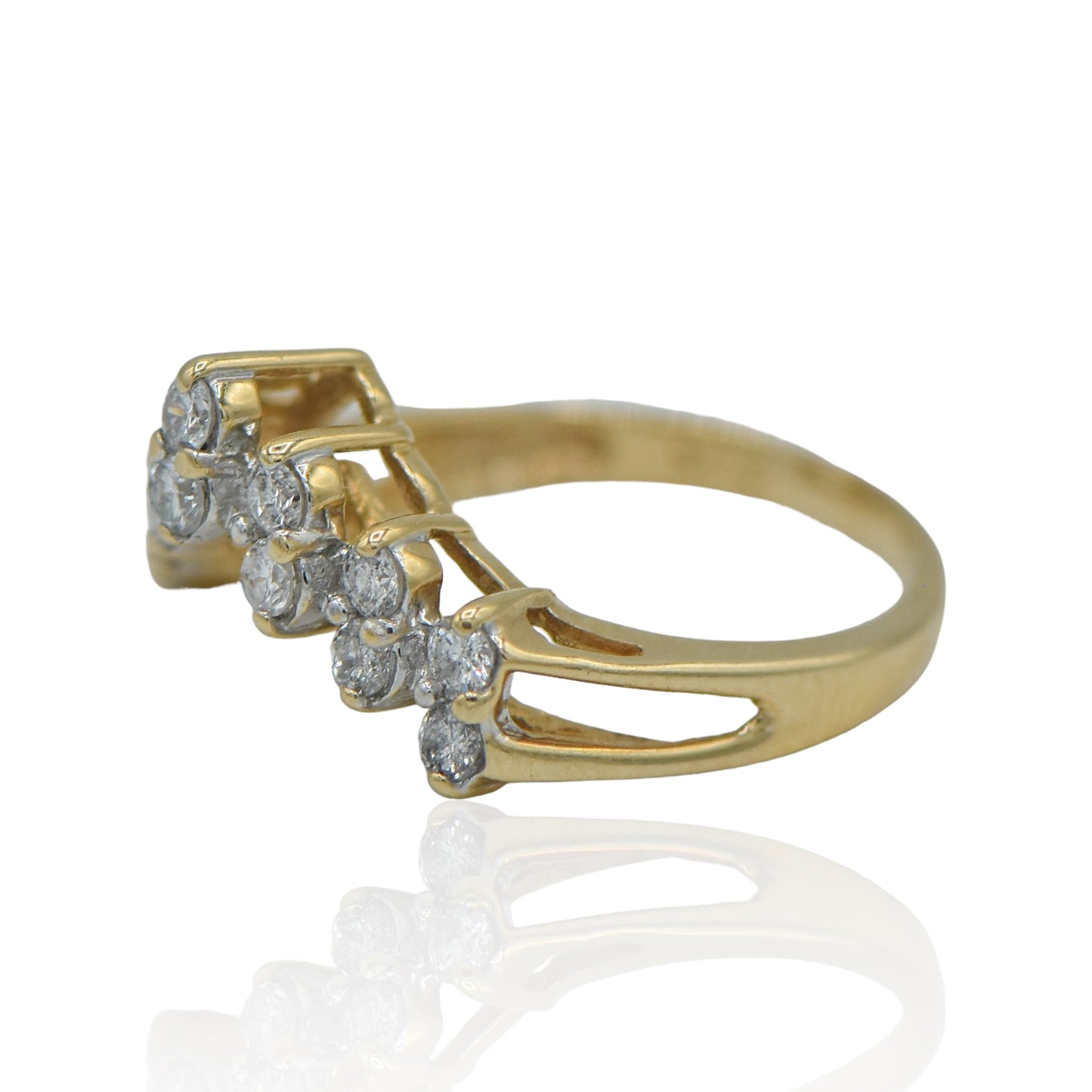 Enhancer Diamond Ring 0.7cttw 14K Yellow Gold