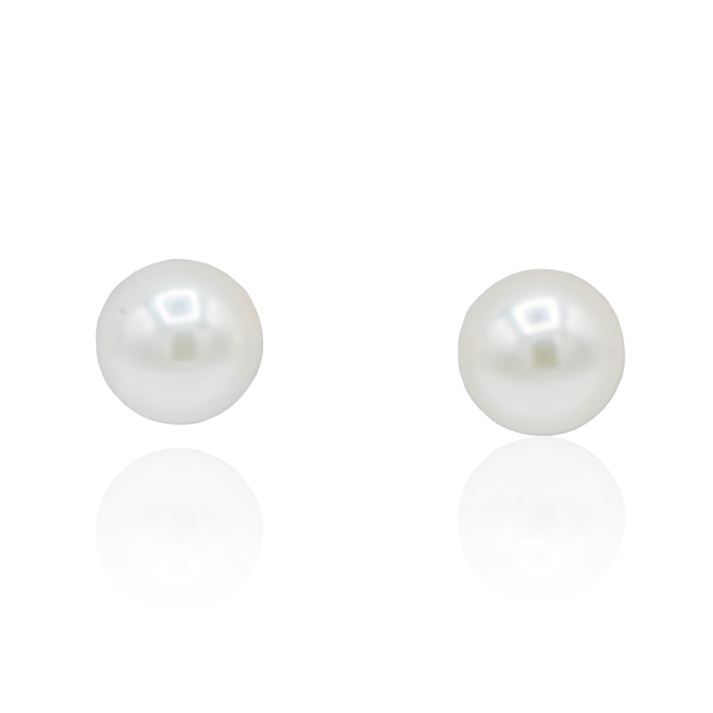 Pearl Stud Earrings 14K Yellow Gold