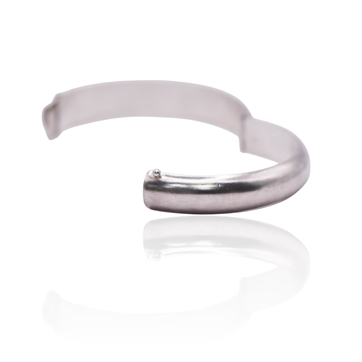 Vintage Cuff Bangle Hinged Sterling Silver Bracelet