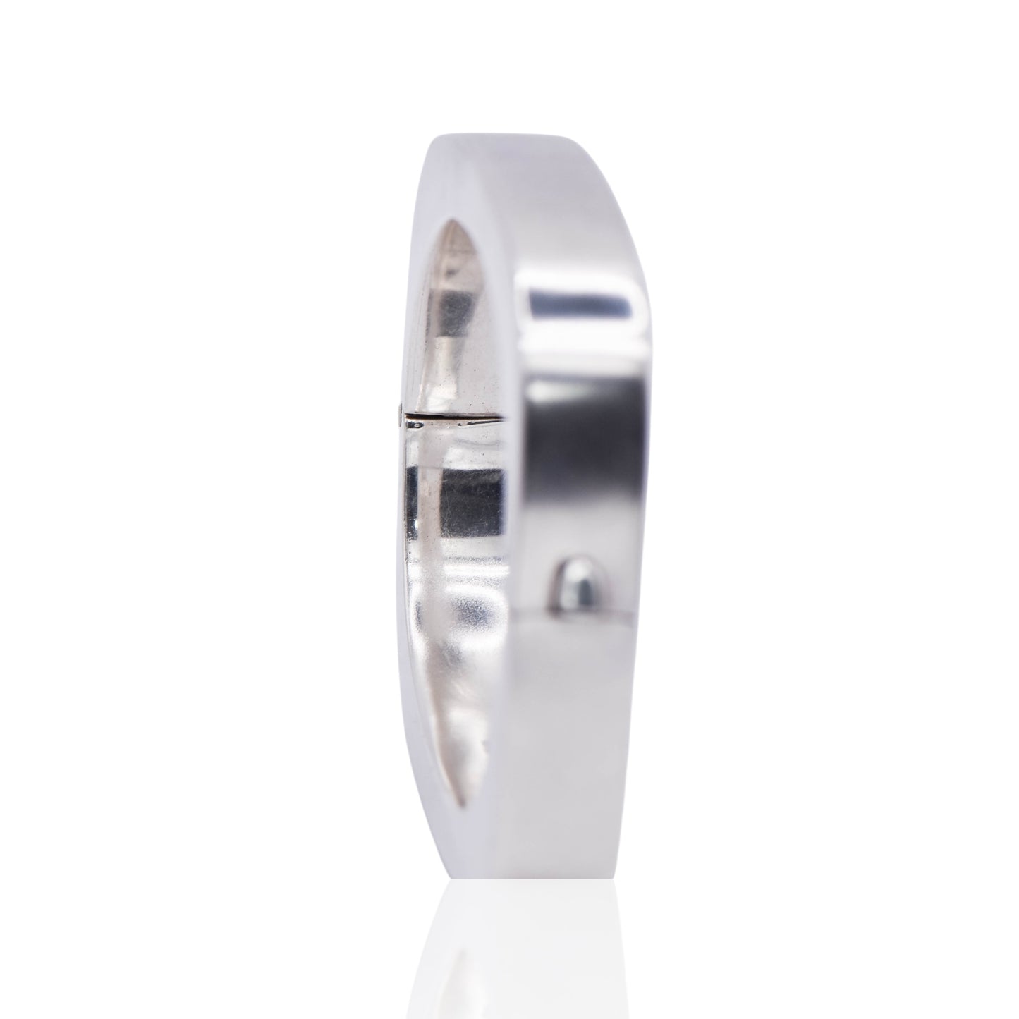 Vintage Square Hinged Sterling Silver Bracelet