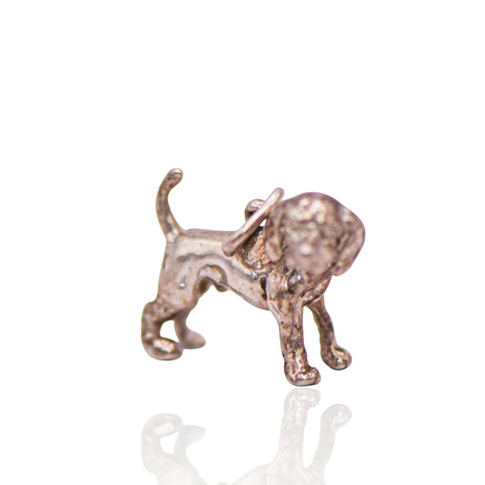 Vintage Dog Sterling Silver Pendant