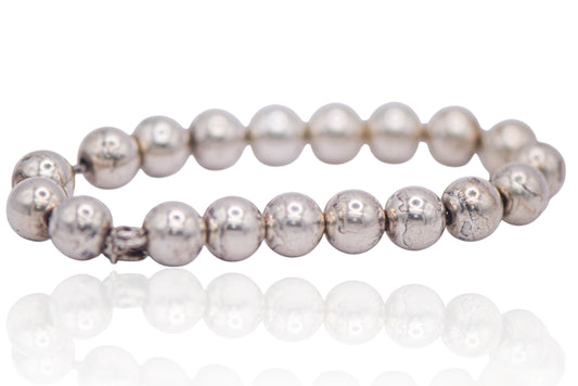 Vintage 19 Silver Balls Bracelet