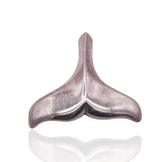 Vintage Small Whale Tail Sterling Silver Pendant