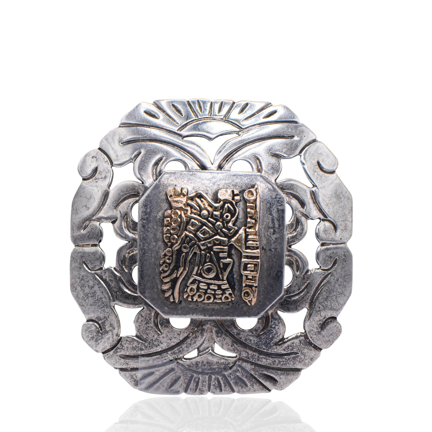 Vintage Aztec Brooch