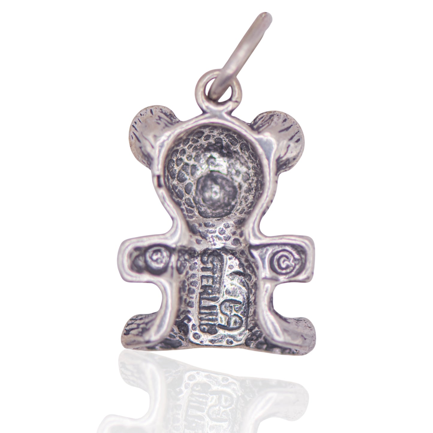 Vintage Teddy Bear Sterling Silver Pendant
